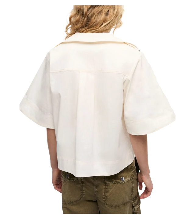 Bluse aus Stretch-Baumwolle