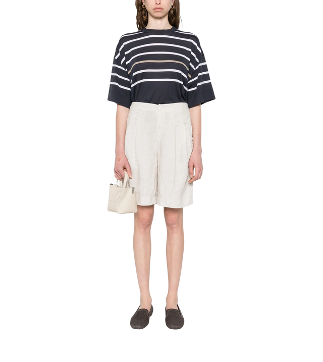 Shorts aus Leinen