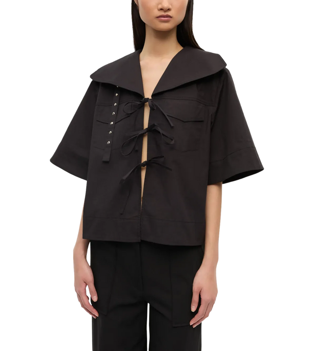 Bluse aus Stretch-Baumwolle