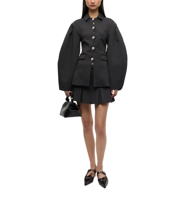 Blazer mit Ballonärmeln