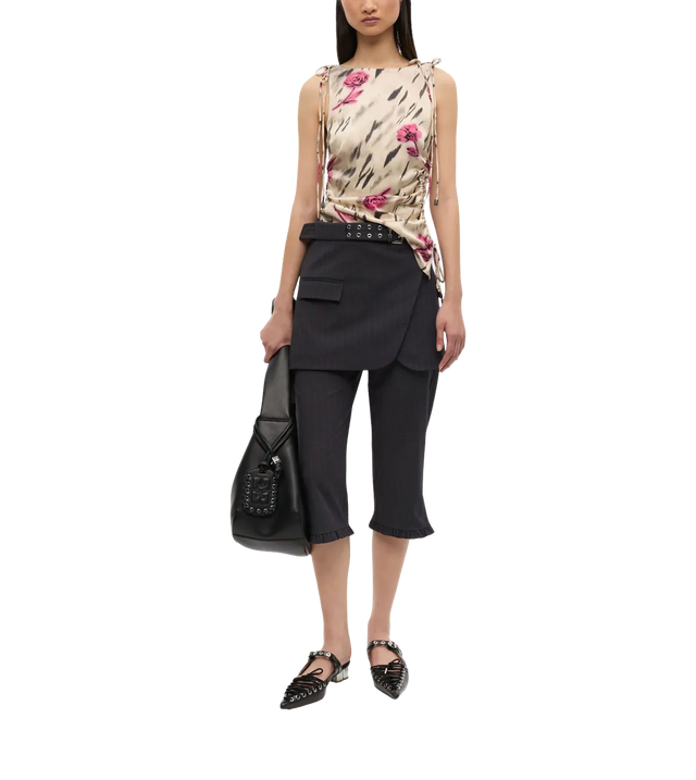 Bluse mit Blumen-Print