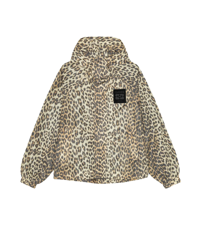 Kapuzenjacke mit Leoparden-Print