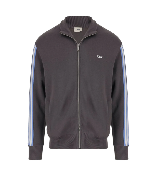 Zip-Jacke mit Streifendetail