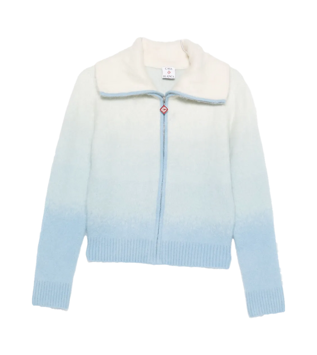 Gradient-Cardigan mit Zipper