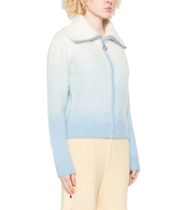 Gradient-Cardigan mit Zipper