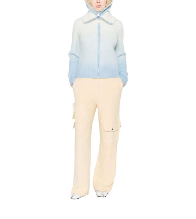Gradient-Cardigan mit Zipper