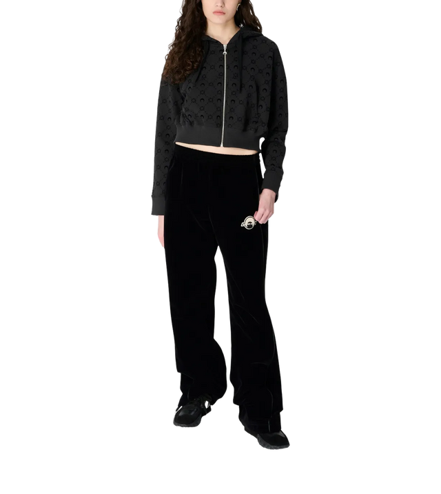 Kapuzenjacke mit Monogrammmuster