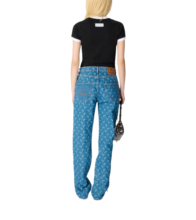Moon Laser Jeans mit geradem Bein