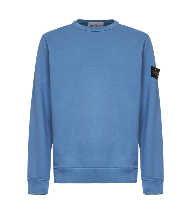 Geripptes Sweatshirt mit rundem Ausschnitt