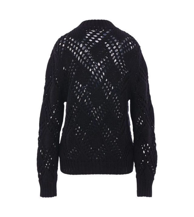 Pullover mit Lochstrickmuster