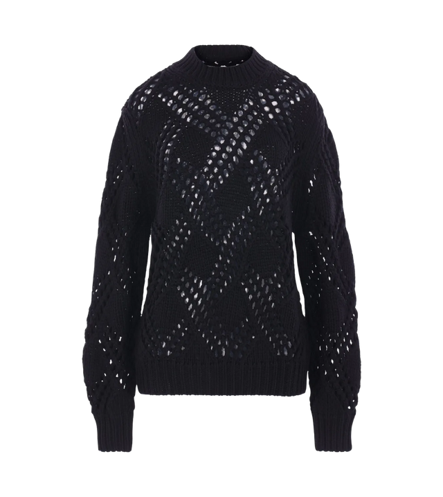 Pullover mit Lochstrickmuster