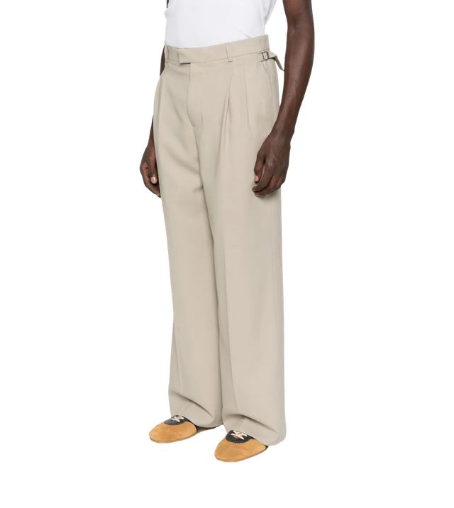 Wide-Leg-Hose mit Bundfalten
