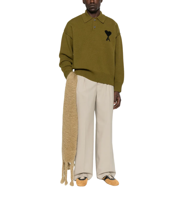 Wide-Leg-Hose mit Bundfalten