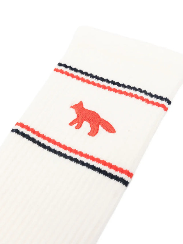 Autry x Maison Kitsuné - Gestreifte Socken mit Logo