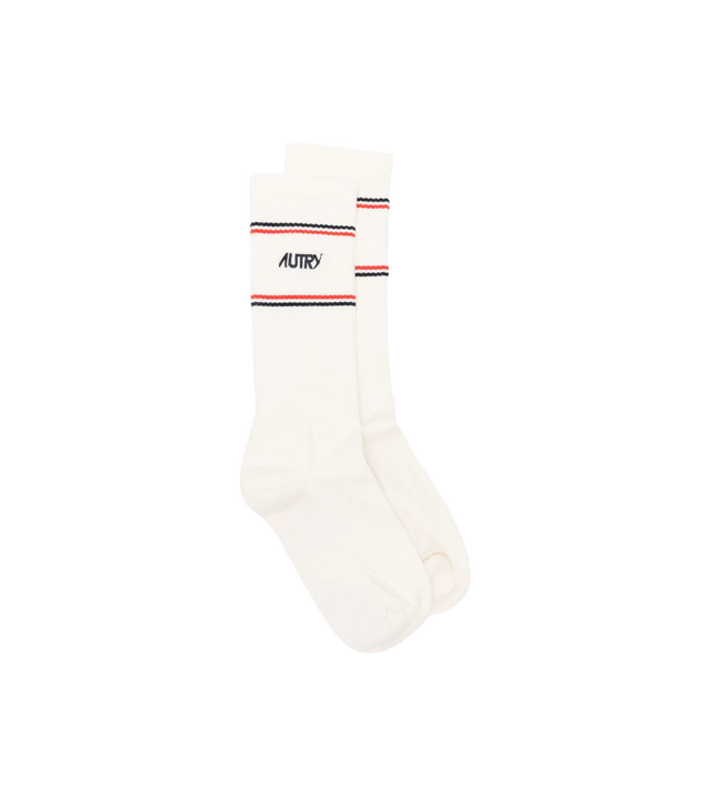Autry x Maison Kitsuné - Gestreifte Socken mit Logo