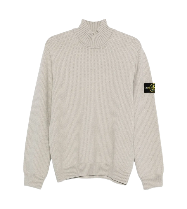 Gerippter Rollkragenpullover