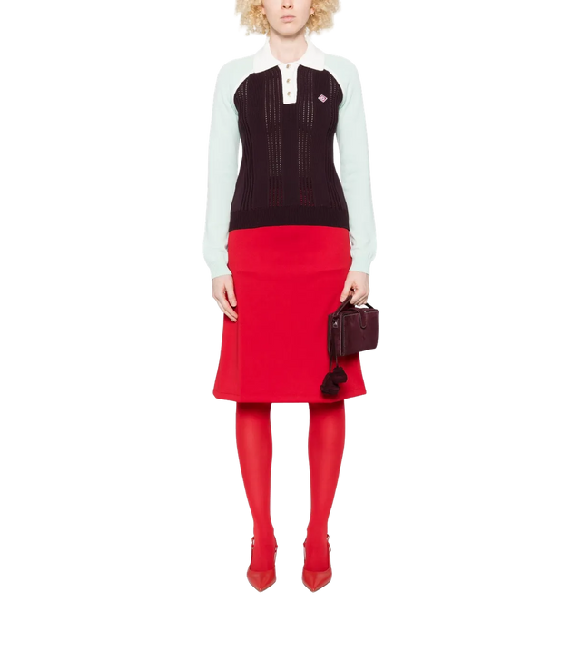 Poloshirt in Colour-Block-Optik