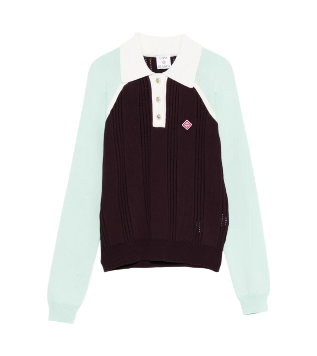 Poloshirt in Colour-Block-Optik