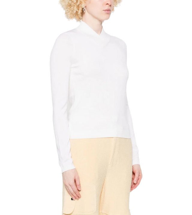 Langarmshirt mit V-Ausschnitt