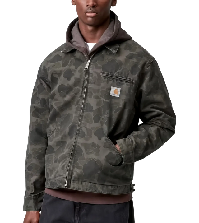 Duck Detroit Jacke mit Camouflage-Print