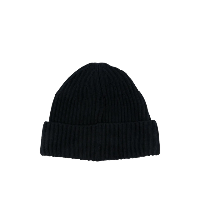 Gerippte Beanie Logo-Patch