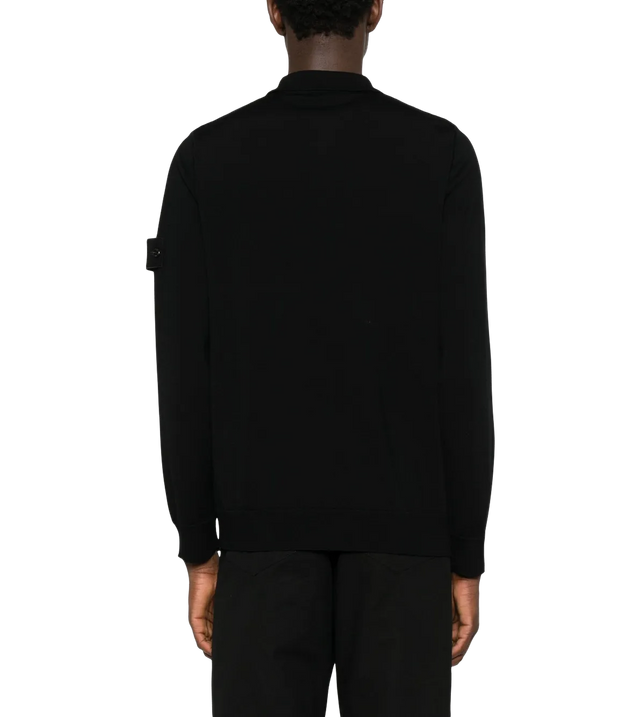 Langarmshirt mit Polo-Kragen