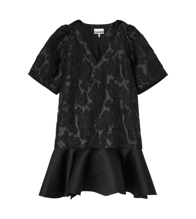 Minikleid aus Satin-Cloqué