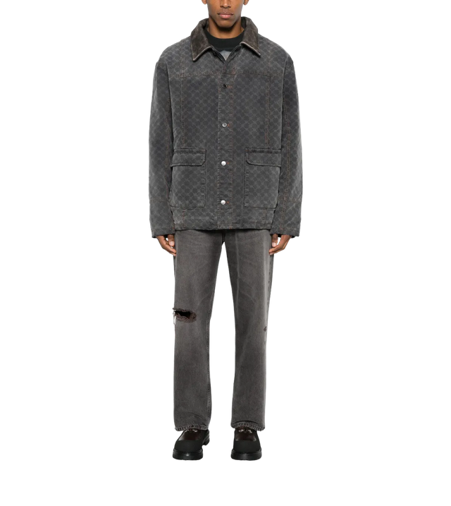 Gemusterte Jacke mit Taschen