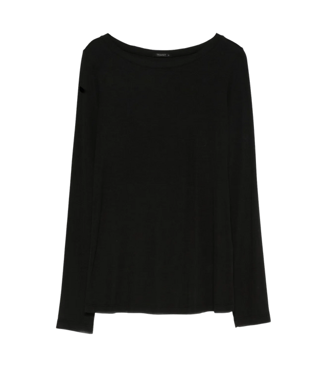 Langarmshirt mit breitem Ausschnitt