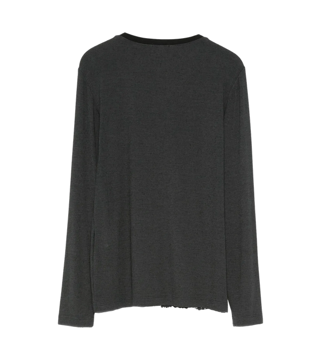 Langarmshirt mit V-Ausschnitt