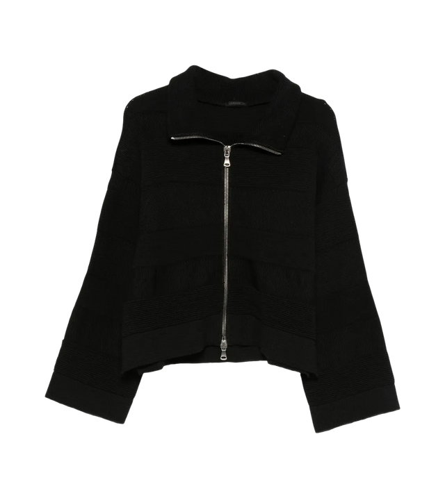 Reißverschlussjacke mit Kragen