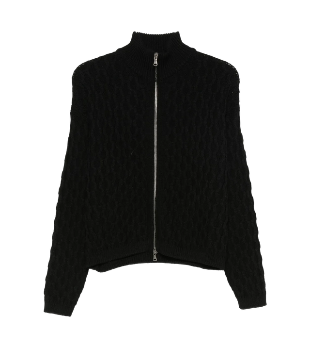 Jacke aus strukturiertem Strick