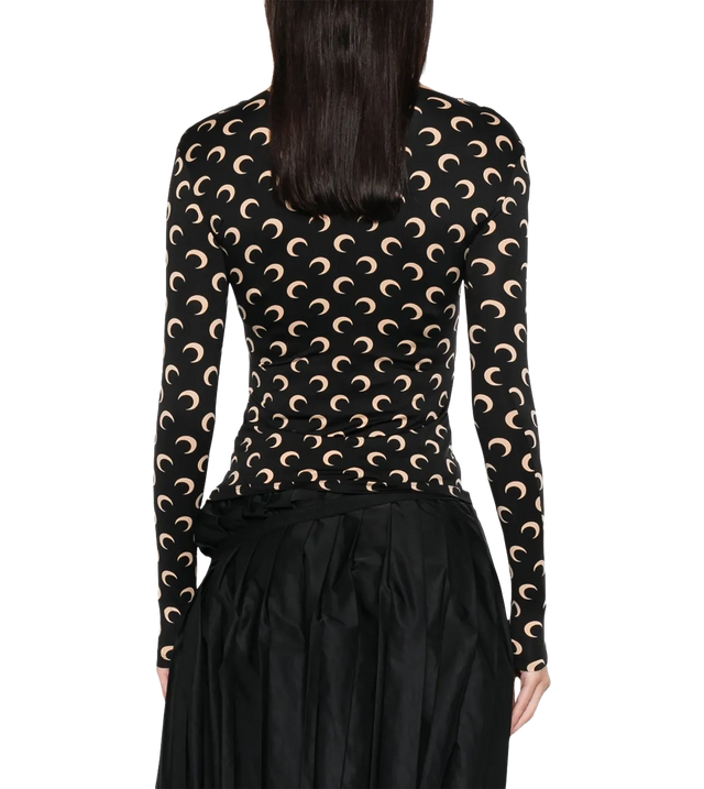 Oberteil mit Mond-Print