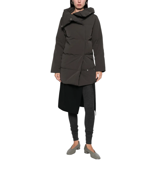 Geknöpfter Kapuzenmantel Pruit