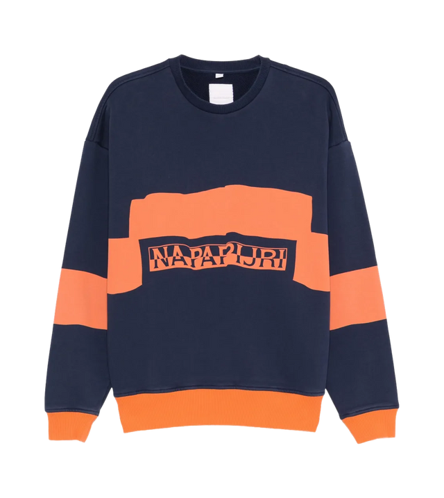 Gestreiftes Sweatshirt mit Logo