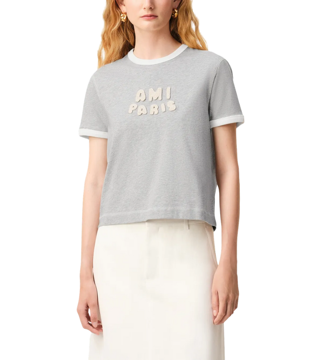 T-Shirt mit Logo-Stick