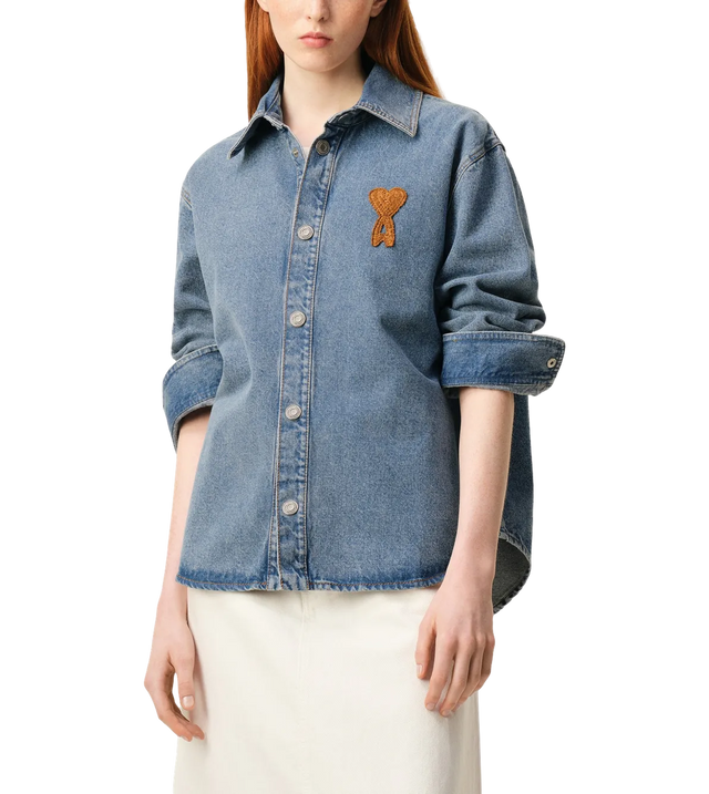 Ami De Coeur Hemdjacke aus Denim