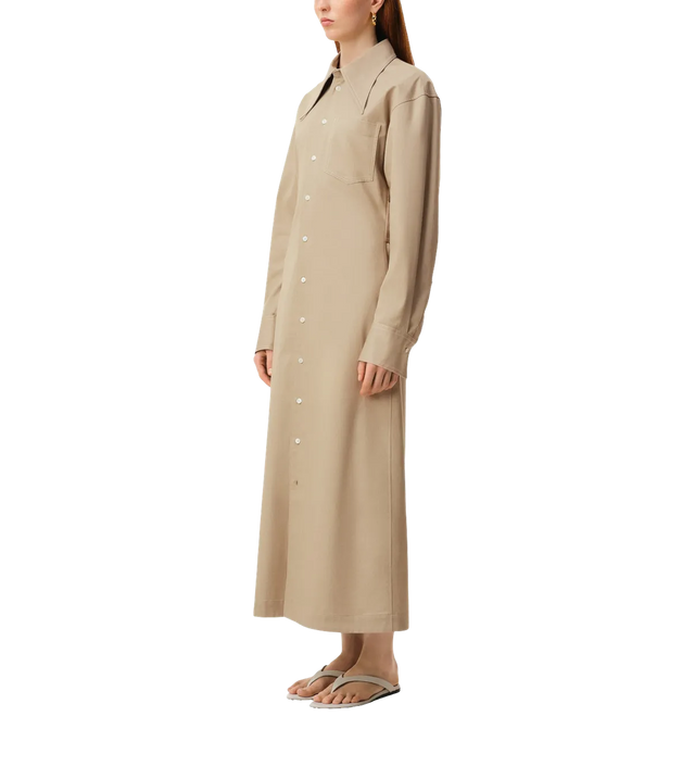 Schmales Midikleid mit Ballonärmeln