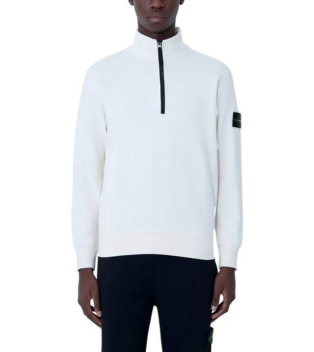 Sweatshirt mit kurzem Reißverschluss und Kompass-Patch