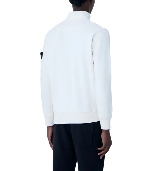 Sweatshirt mit kurzem Reißverschluss und Kompass-Patch