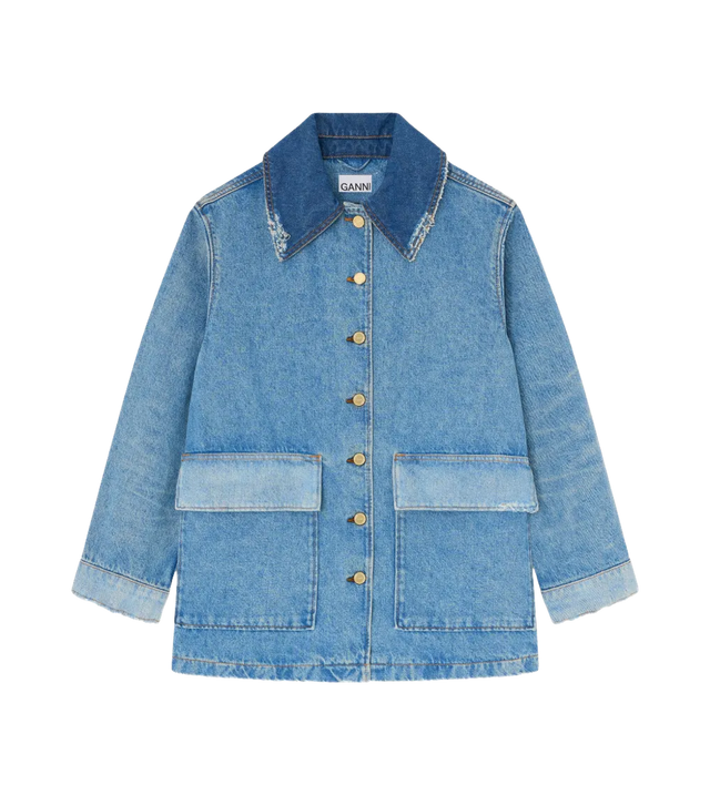 Jeansjacke im ausgewaschenen Vintage-Look