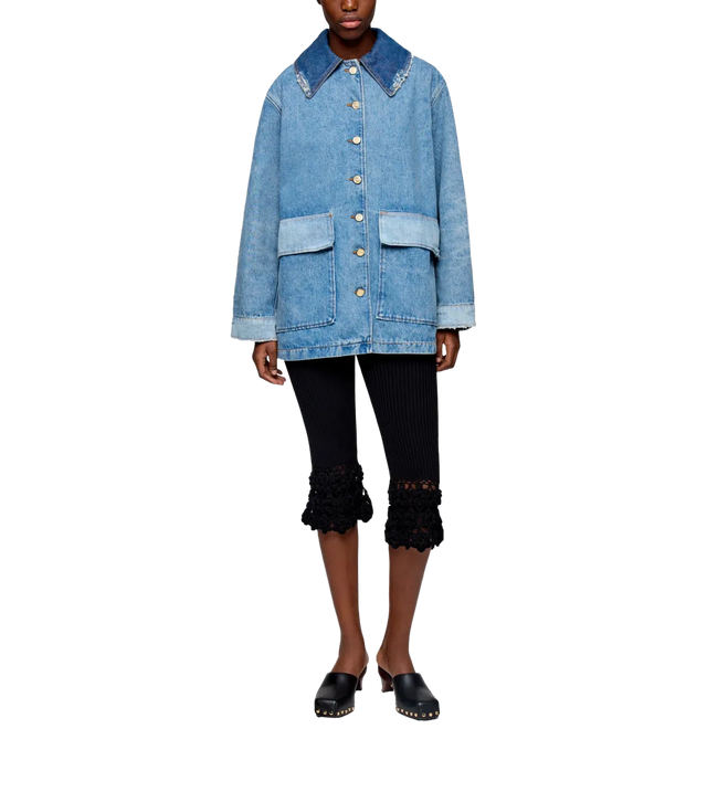 Jeansjacke im ausgewaschenen Vintage-Look