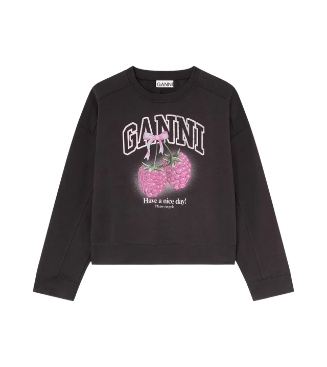 Sweatshirt mit Himbeeren-Print