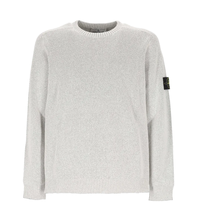 Gerippter Pullover mit Kompass-Patch