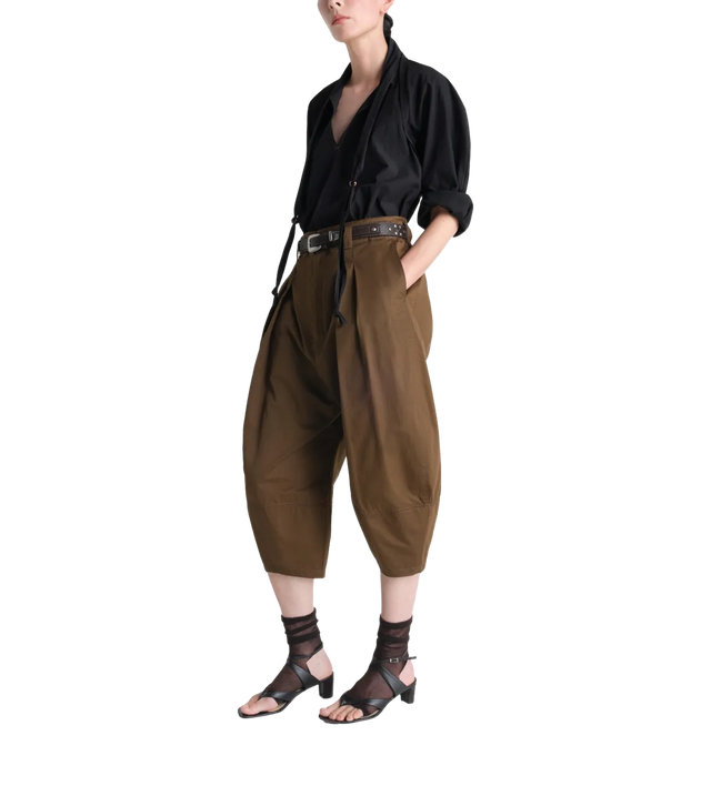 Bluse mit drapiertem Schal