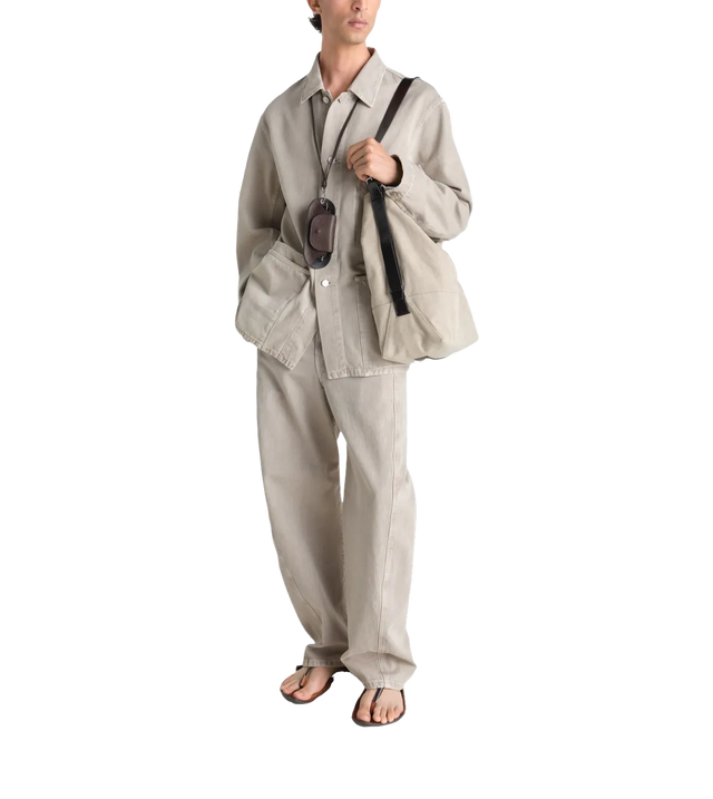 Hemdjacke mit aufgesetzter Tasche