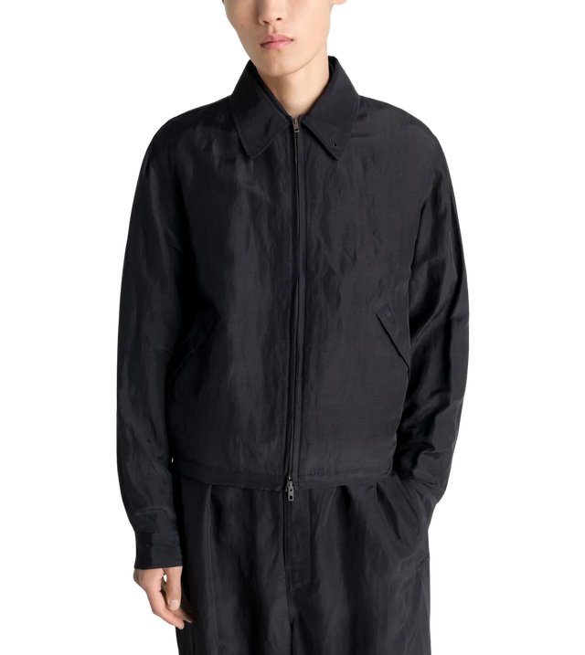 Bluse mit Hemdkragen und aufgesetzten Taschen