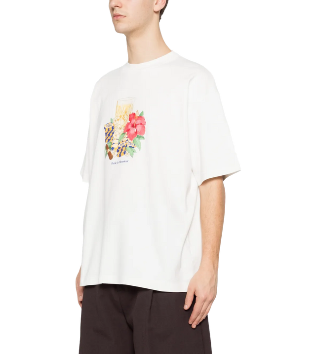 Hibiscus Club T-Shirt mit Grafikdruck