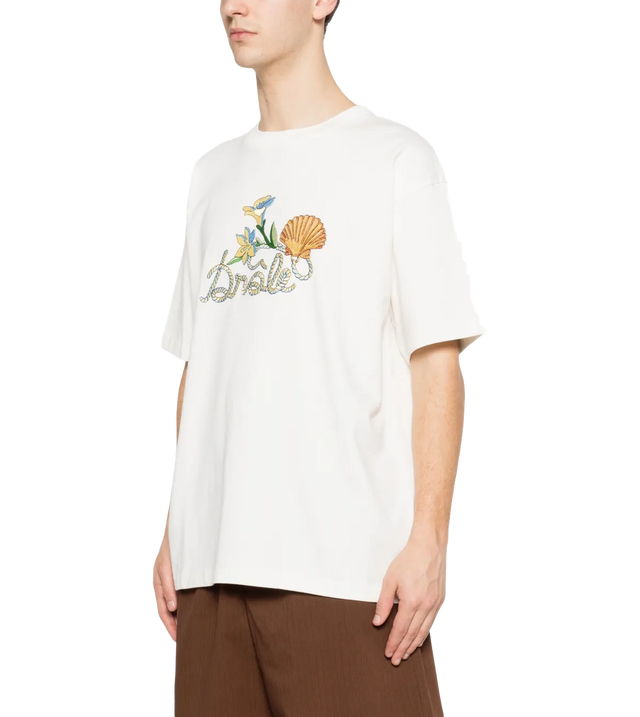 Drôle Shell T-Shirt mit Grafikdruck