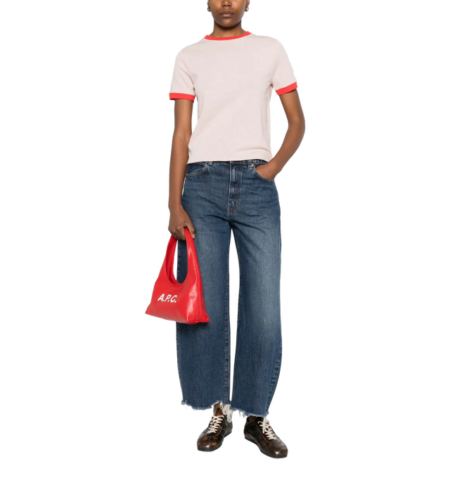 T-Shirt mit Kontrastdetails